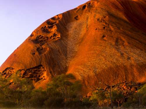 Evening Texture Uluru